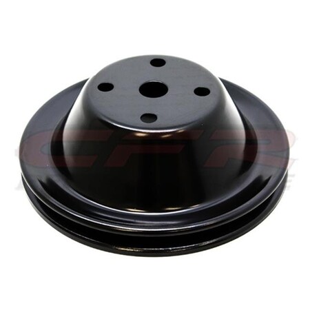 Cfr Performance CFR HZ-9604-PBK 1969-85 Chevy Small Block Black Steel Water Pump Pulley - Long HZ-9604-PBK